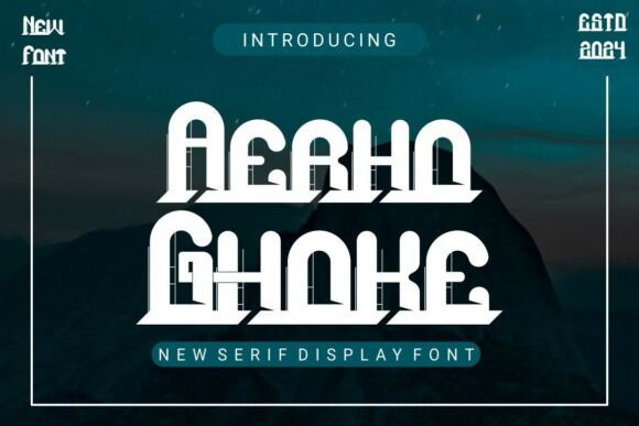 Aerho Ghoke: A Serif Display Font for Bold Statements