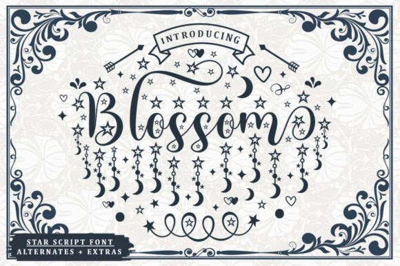 Blossom Font: Elegant Script for Creative Designs