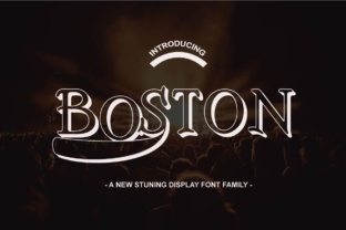 Boston Family Font: A Powerful Display Collection