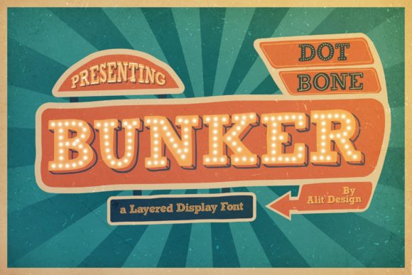 Bunker Font: Bold Retro Display Typography