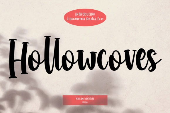 Discover Hollowcoves: A Handwritten Display Font for Modern Design