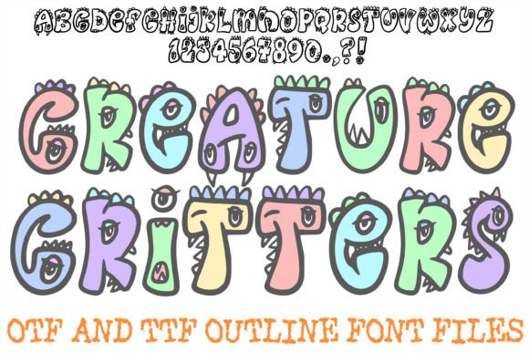 Discover the Playful Magic of the Creature Critters Font