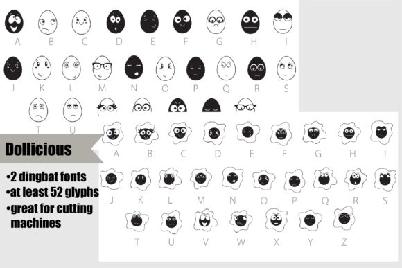 Egg Emoticon Font: A Playful Dingbat Typeface