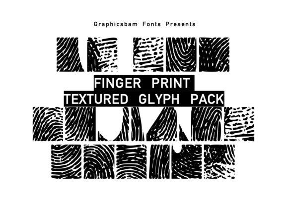 Finger Prints Glyph Font: Natural Texture for Modern Design