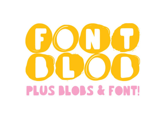 Font Blob Family: A Charming, Rounded Display Typeface