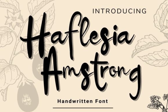 Haflesia Amstrong Font: A Bold & Beautiful Handwritten Typeface