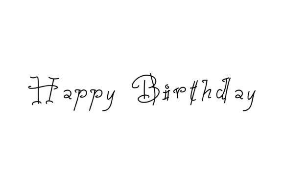 Happy Birthday Font: A Charming Handwritten Typeface for Creative Projects