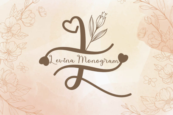 Levina Monogram Font: A Ravishing Duo for Elegant Design