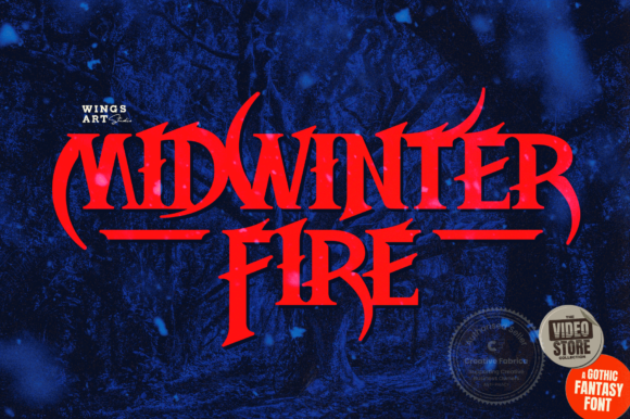 Midwinter Fire Font: A Bold Gothic Typeface for Dramatic Designs