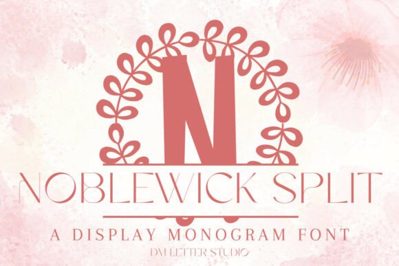 Noblewick Split Monogram: Elegant Personalization