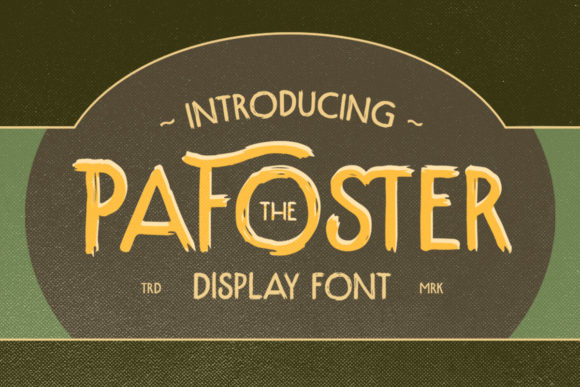 The Pafoster Font: A Bold Vintage Typeface for Modern Designs
