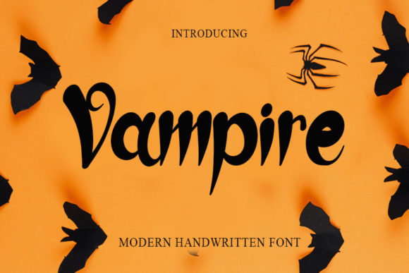 Vampire Font: A Handwritten Typeface for Creative Impact